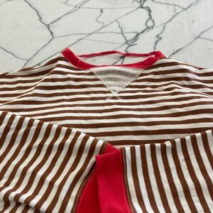 Free People stripped sweatshirt